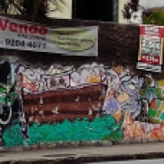 Grafite do Mosh, na avenida Amazonas, Barroca. Fotografado por CMC em março de 2014