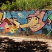 Grafite de Tags na avenida Bandeirantes, Mangabeiras. Fotografado por CMC em 7.4.2014