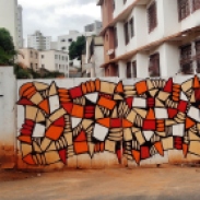 Grafite de Baba Jung na rua Monte Alegre, no Serra. Fotografado por CMC em 13.4.2014.