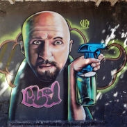 Grafite de Marcelo Gud, em foto tirada por CMC em 9.6.2014 (se não me engano, na av. Francisco Sales, bairro Santa Efigênia, BH).