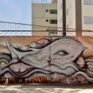 Grafite na rua Joanésia, na Serra, em foto de CMC tirada em 24.9.2014