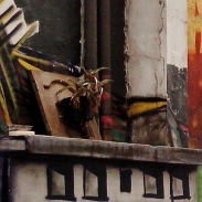 Grafite dentro da Associação Casa do Estudante, na rua Ouro Preto, 1421, Santo Agostinho, Centro-Sul de BH. Foto tirada por CMC em 8.11.2014