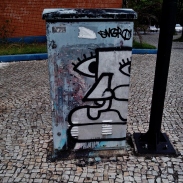 Grafite na rua Tomé de Sousa, Savassi. Fotografado por CMC em 4/1/2015