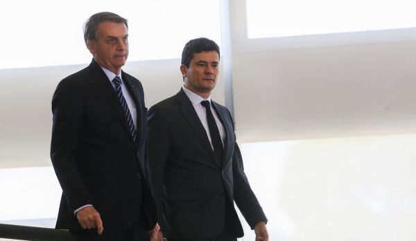 Jair Bolsonaro e Sergio Moro.